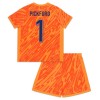 Maglia da Calcio Portiere Inghilterra Pickford 1 Orange Version Euro 2024 per Bambino